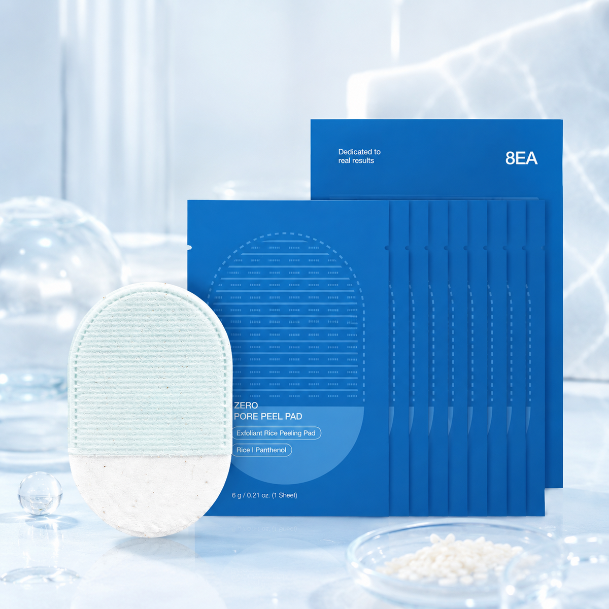 8 pack body exfoliating pads