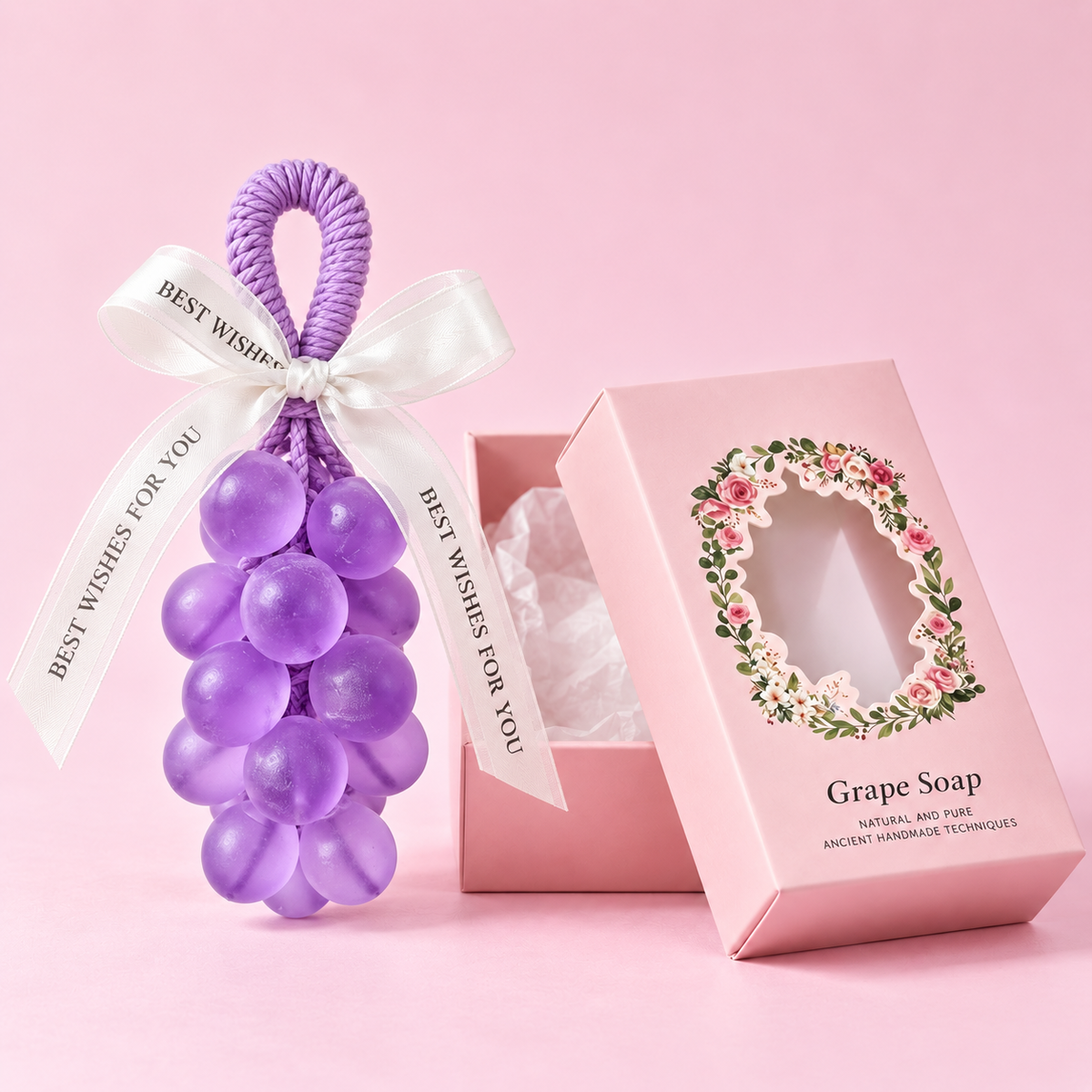 🍇 Lily’s Handmade Grape Soap – Small-Batch Natural Oil Soap with Gentle Scent 💜