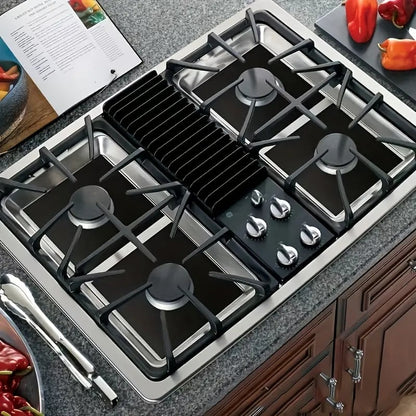 🥳2026 HOT SALE🥳💞50K+ SOLD!4-Piece Reusable Non-Stick Gas Stove Burner Covers – Heat-Resistant & Washable