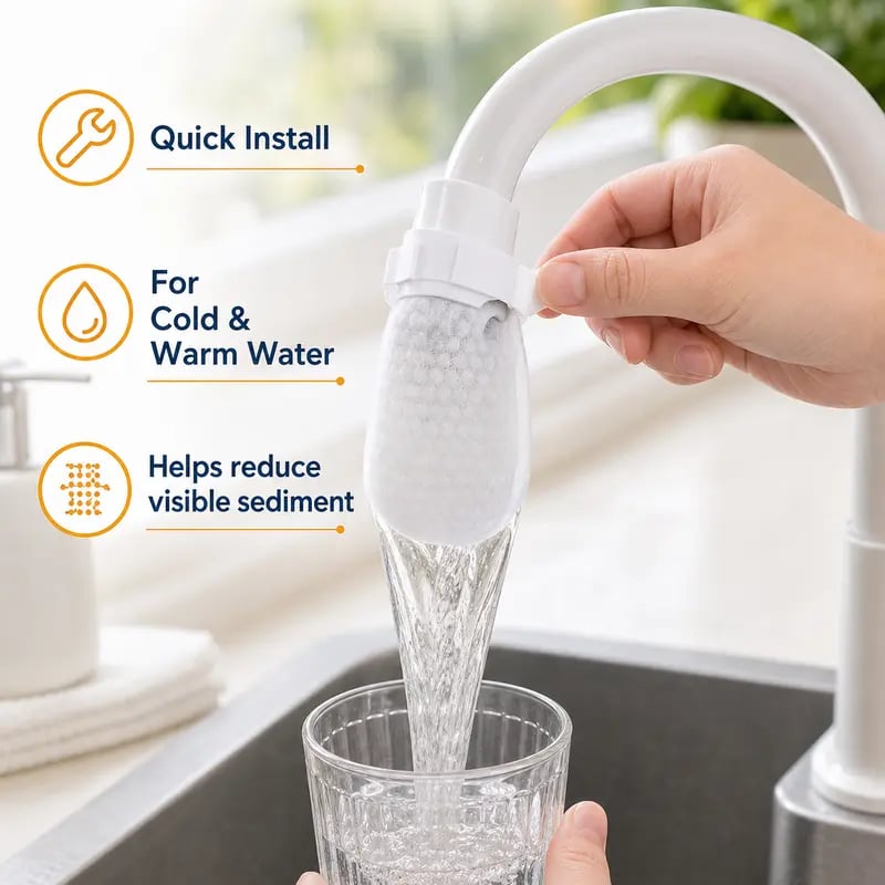 50PCS Disposable Faucet Filter Bags Set