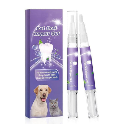 🥳2026 HOT SALE🥳💞50K+ SOLD! 🔥Pet Oral Repair Gel Toothbrush 🐱🐶