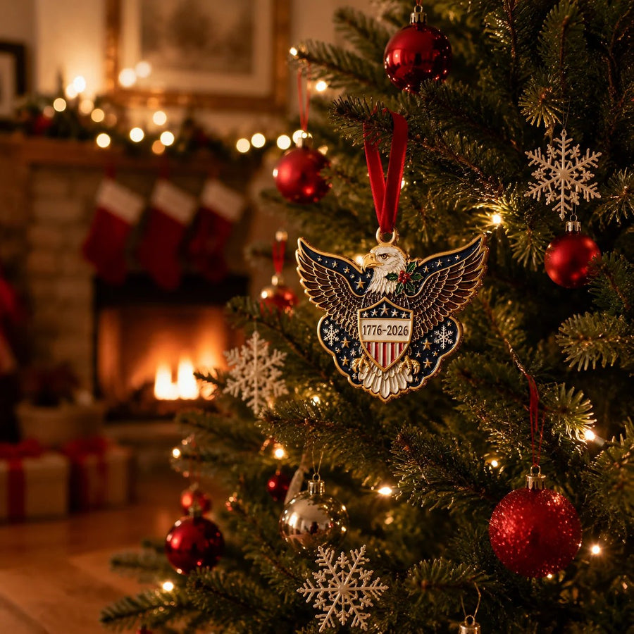 Freedom Eagle patriotic Christmas keepsake