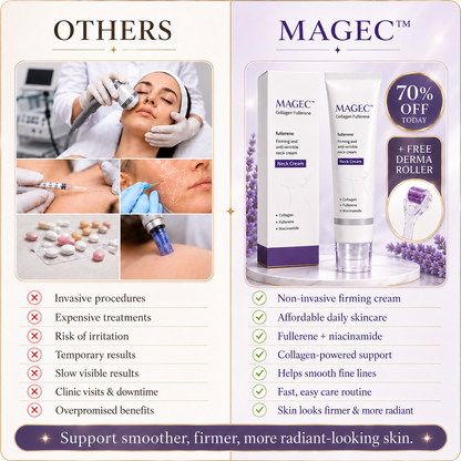 🧠👩‍🔬 MAGEC All-Over Firming Cream – FDA-Compliant Formula For Face, Neck & Body – Smooth, Tighten & Brighten – 70% OFF + 🎁 Free Derma Roller Today
