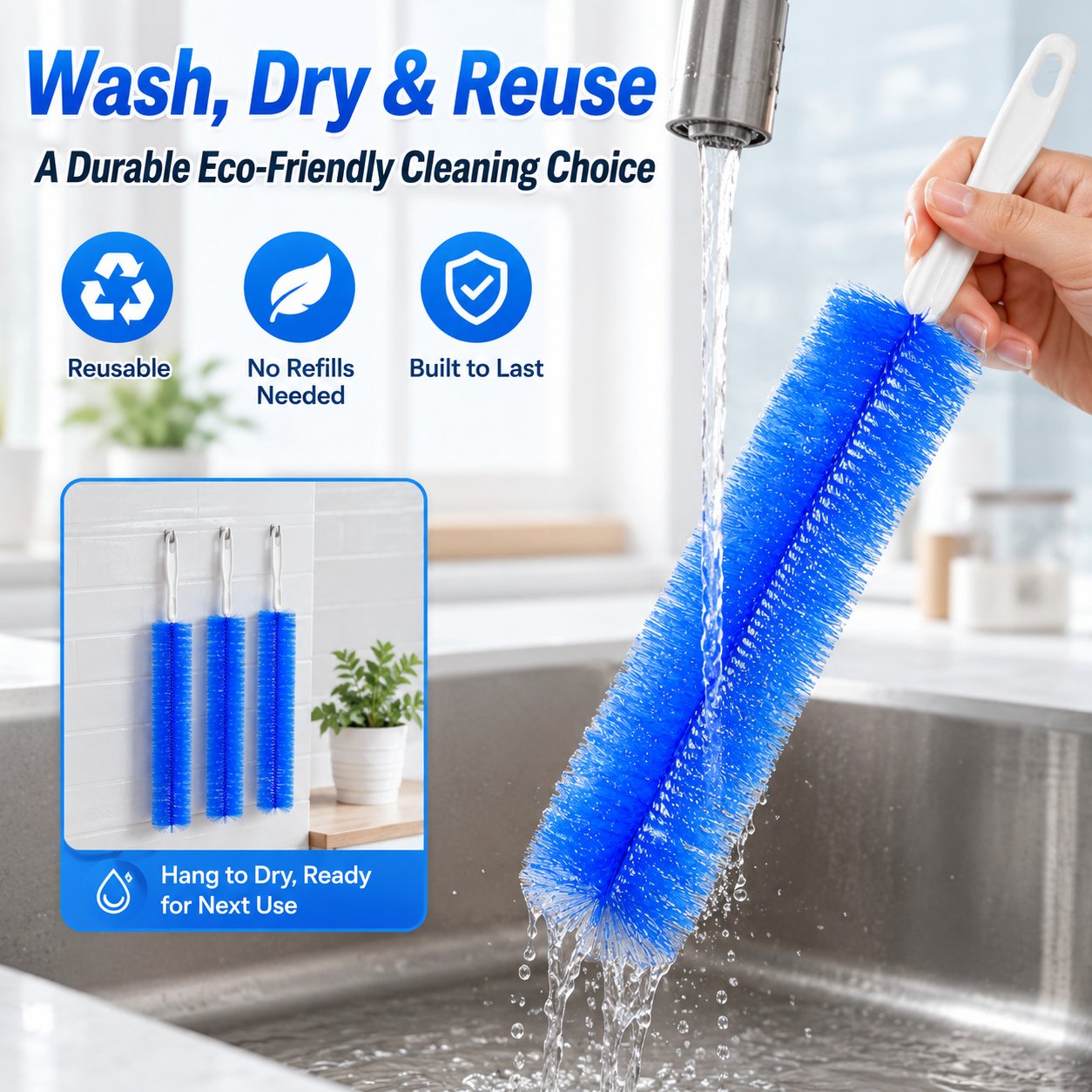 🔥 LAST DAY: Buy 1 Get 1 FREE — Bendable Microfiber Duster for Hard-to-Reach Dust