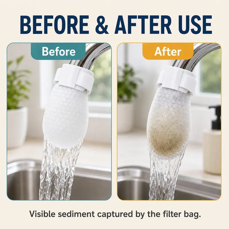 50PCS Disposable Faucet Filter Bags Set