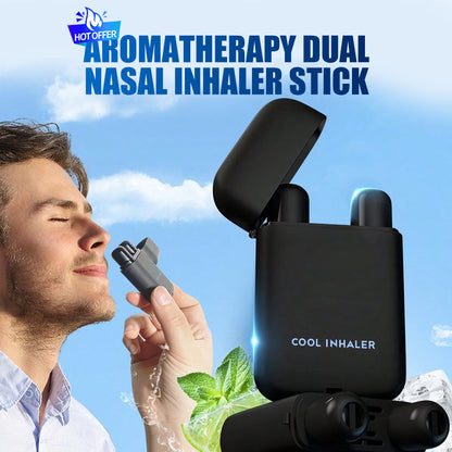 🔥Hot Sale - 50% OFF🔥Aromatherapy Dual Nasal Inhaler Stick