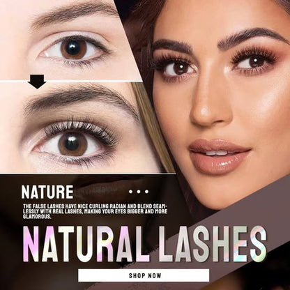 ⏰ BUY 1 GET 1 FREE(2 Pairs)🥳2026 HOT SALE🌺Glue-Free Self-Adhesive Lashes – 3-Second, Natural & Reusable