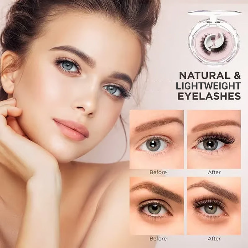 ⏰ BUY 1 GET 1 FREE(2 Pairs)🥳2026 HOT SALE🌺Glue-Free Self-Adhesive Lashes – 3-Second, Natural & Reusable