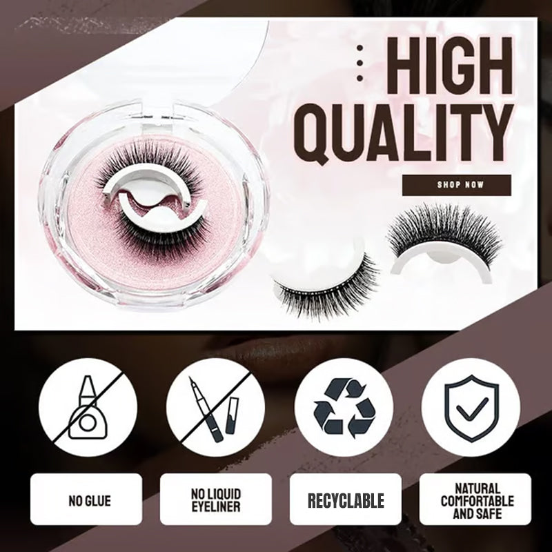 ⏰ BUY 1 GET 1 FREE(2 Pairs)🥳2026 HOT SALE🌺Glue-Free Self-Adhesive Lashes – 3-Second, Natural & Reusable