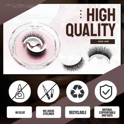⏰ BUY 1 GET 1 FREE(2 Pairs)🥳2026 HOT SALE🌺Glue-Free Self-Adhesive Lashes – 3-Second, Natural & Reusable
