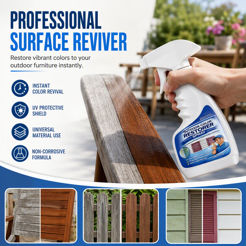 🥳2026 HOT SALE🥳💞50K+ SOLD! ☀️🛡️ 60% OFF! All-Season Wood Restorer – Penetrates deep to restore colour & creates protective shield against UV & moisture. Keep your garden furniture looking new! 🌳💪