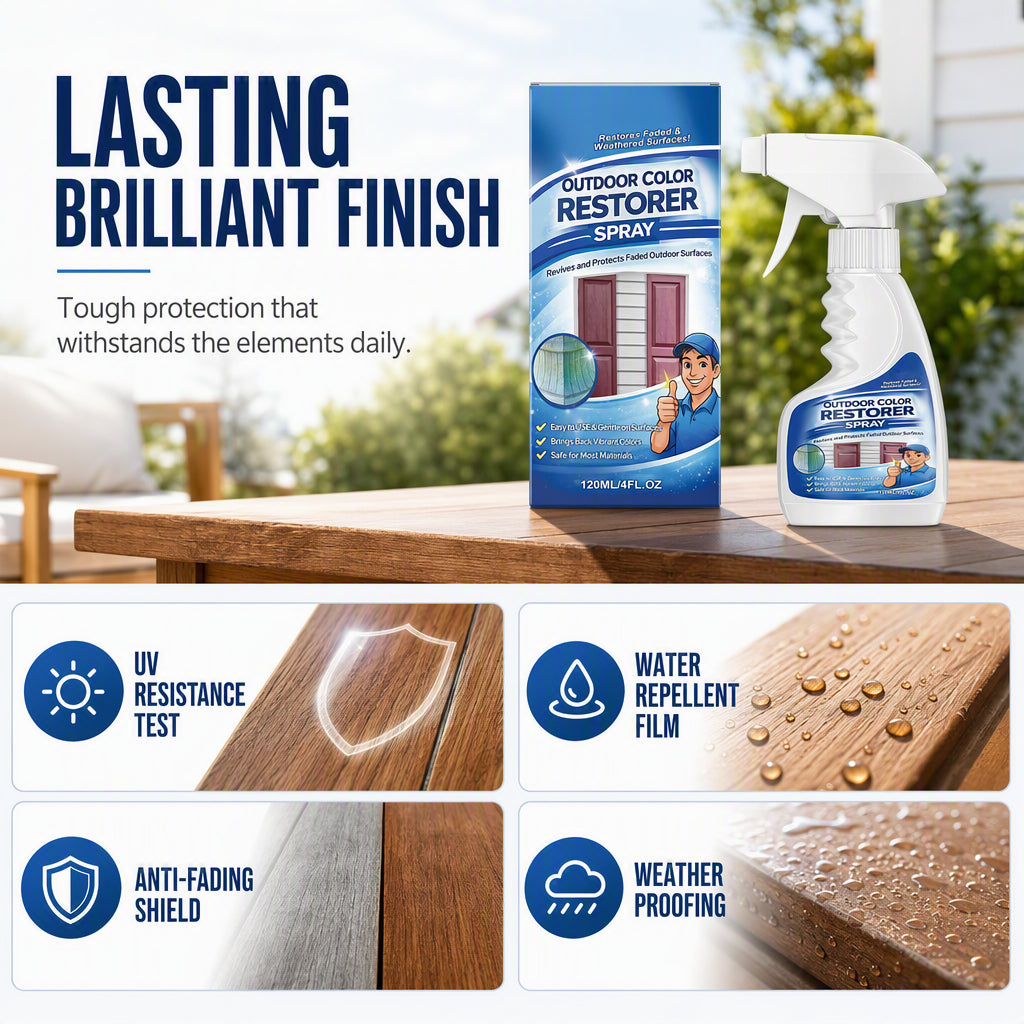 🥳2026 HOT SALE🥳💞50K+ SOLD! ☀️🛡️ 60% OFF! All-Season Wood Restorer – Penetrates deep to restore colour & creates protective shield against UV & moisture. Keep your garden furniture looking new! 🌳💪