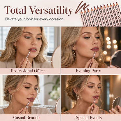 💄 Define & Hold All Day – 12-Color Matte Lip Liner Set, Smudge-Proof & Long-Lasting. 50% Off. UK Stock