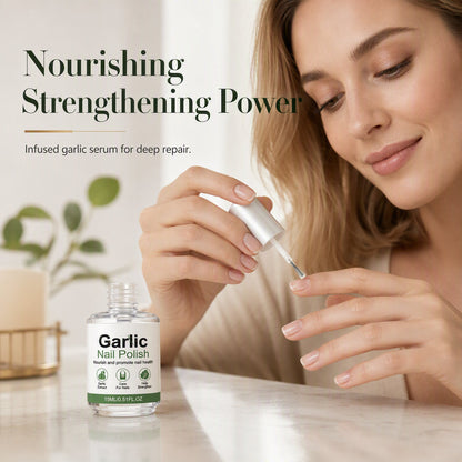 🔥Hot Sale - 50% OFF🔥Garlic Nail Polish for Strengthening Brittle, Damaged Nails