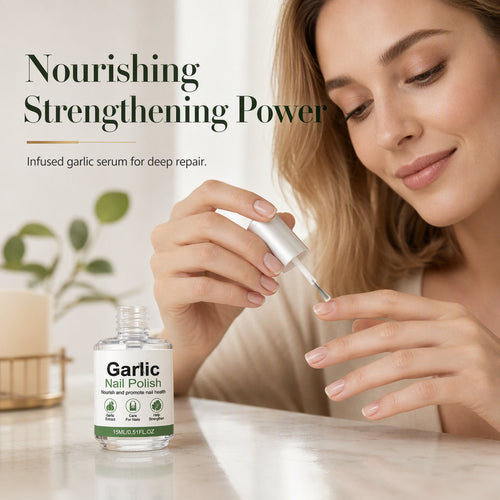 🔥Hot Sale - 50% OFF🔥Garlic Nail Polish for Strengthening Brittle, Damaged Nails