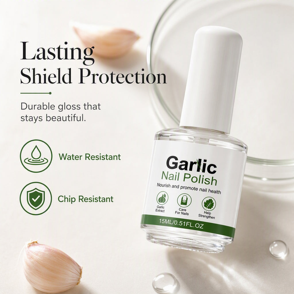 🔥Hot Sale - 50% OFF🔥Garlic Nail Polish for Strengthening Brittle, Damaged Nails
