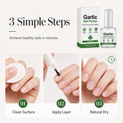 🔥Hot Sale - 50% OFF🔥Garlic Nail Polish for Strengthening Brittle, Damaged Nails