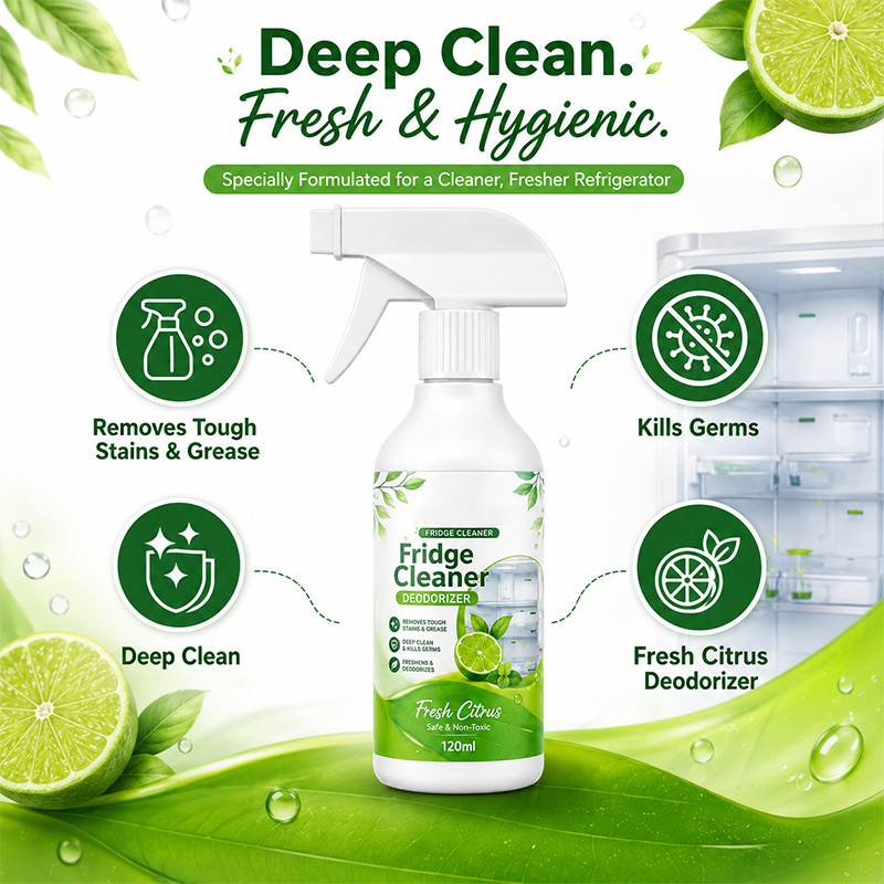 🔥Hot Sale - 50% OFF🔥🧊 Deep-Clean Refrigerator Interior Cleaner Spray