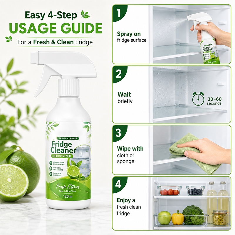 🔥Hot Sale - 50% OFF🔥🧊 Deep-Clean Refrigerator Interior Cleaner Spray