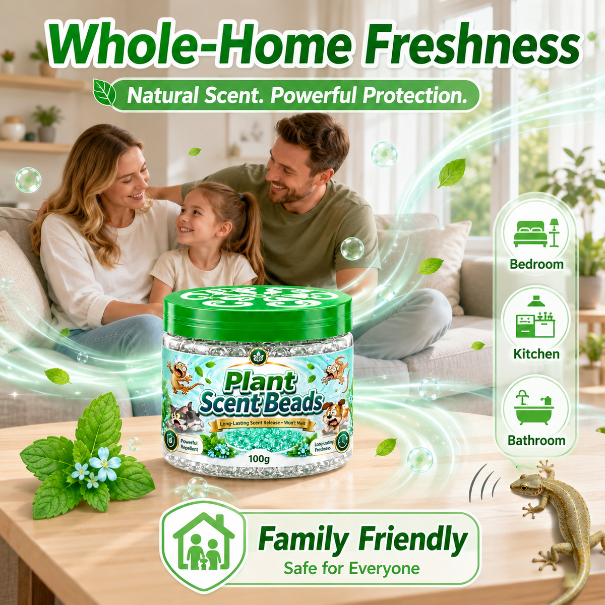 🥳2026 HOT SALE🥳💞50K+ SOLD!Natural Plant Gecko Repellent Gel Beads