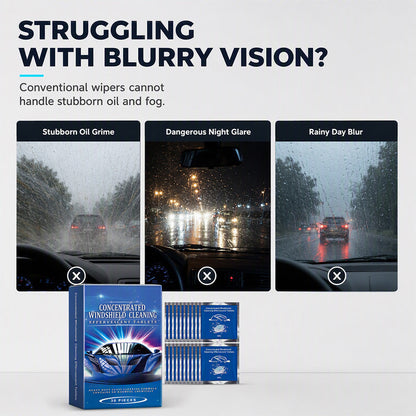 🔥Hot Sale - 50% OFF🔥⏰Car Windshield Cleaning Effervescent Tablets