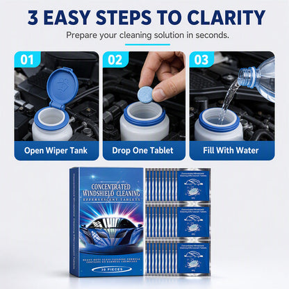 🔥Hot Sale - 50% OFF🔥⏰Car Windshield Cleaning Effervescent Tablets