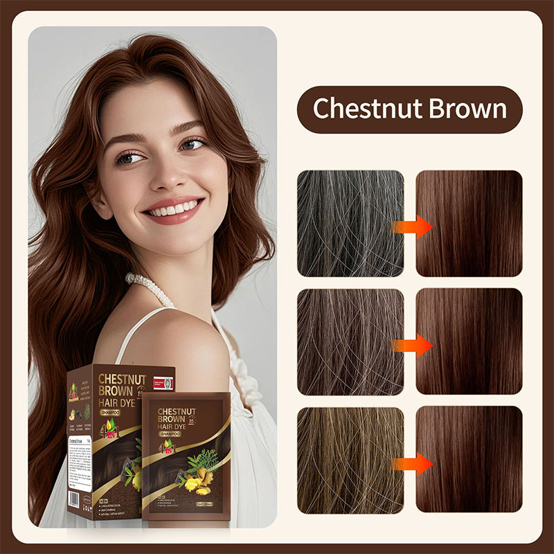 🥳2026 HOT SALE🥳💞50K+ SOLD!4-in-1 Herbal Hair Dye Shampoo