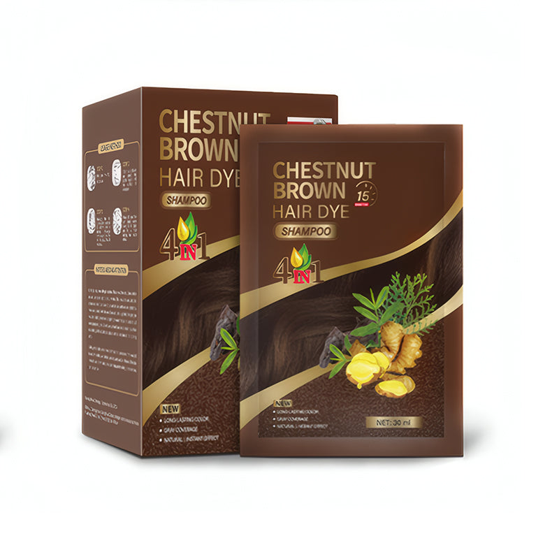 🥳2026 HOT SALE🥳💞50K+ SOLD!4-in-1 Herbal Hair Dye Shampoo