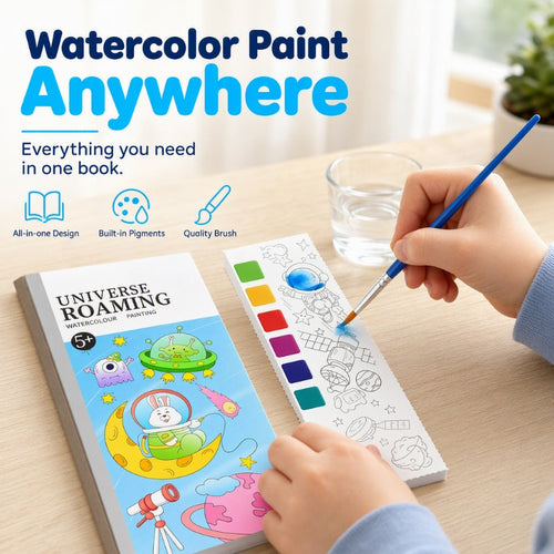 🥳2026 HOT SALE🥳💞50K+ SOLD!Pocket Watercolor Painting Book for Kids