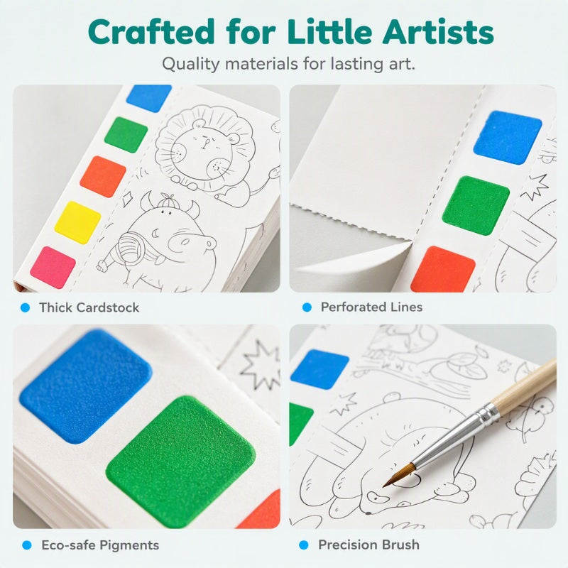 🥳2026 HOT SALE🥳💞50K+ SOLD!Pocket Watercolor Painting Book for Kids