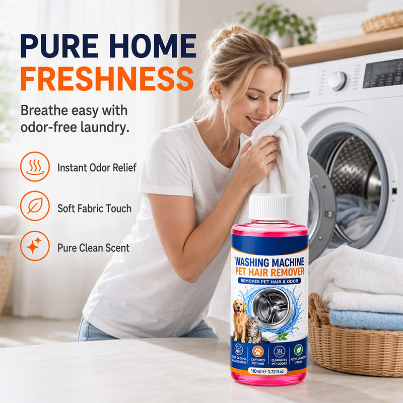 🔥Hot Sale - 50% OFF🔥Deep Clean Washers Instantly! No-Odor 4-in-1 Pet Hair Laundry Cleaner