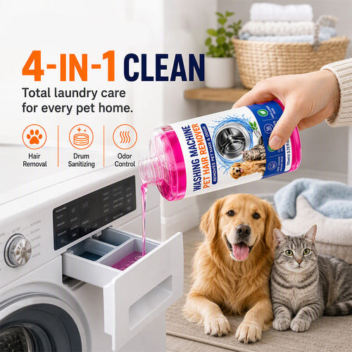 🔥Hot Sale - 50% OFF🔥Deep Clean Washers Instantly! No-Odor 4-in-1 Pet Hair Laundry Cleaner