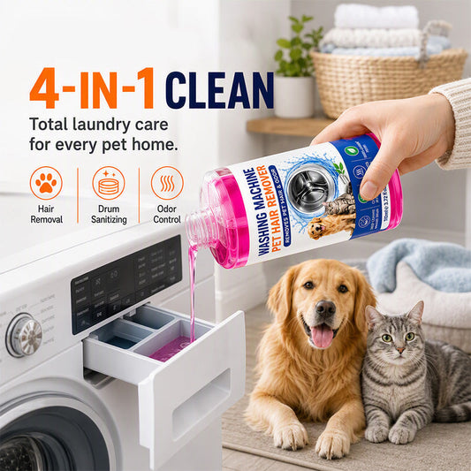 🔥Hot Sale - 50% OFF🔥Deep Clean Washers Instantly! No-Odor 4-in-1 Pet Hair Laundry Cleaner