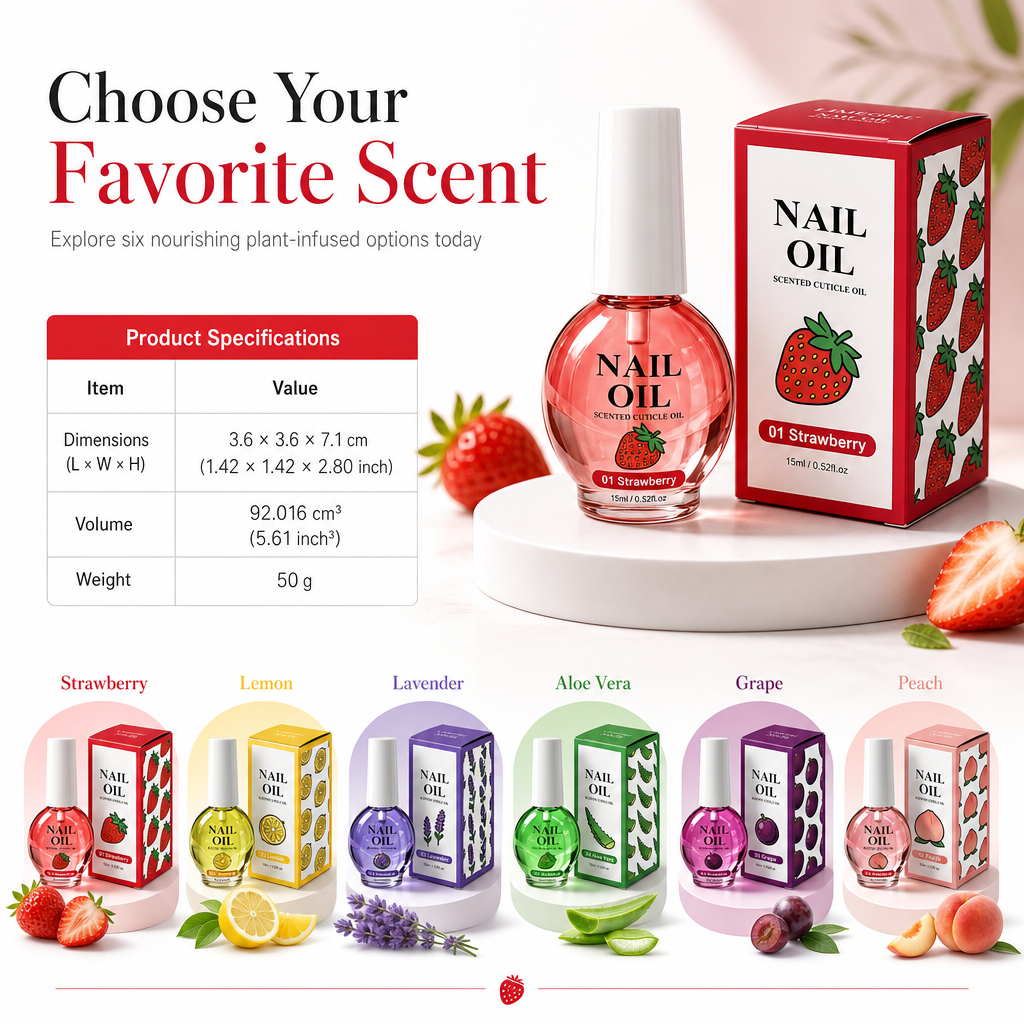 🥳 2026 Hot Sale - 50% OFF🥳💞 Over 10,000 sold! Cuticle Care Oil—Deeply moisturizing, available in 6 scents, and comes with a precision brush. Get healthy, beautiful nails—hurry and grab yours now! ✅