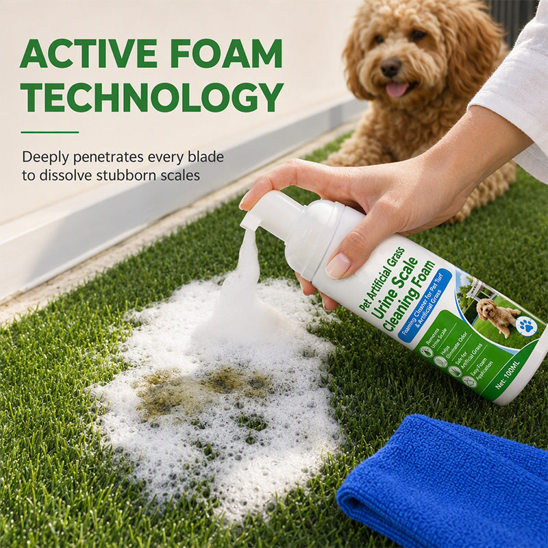 🥳2026 HOT SALE🥳Pet Artificial Grass Urine Scale Cleaning Foam