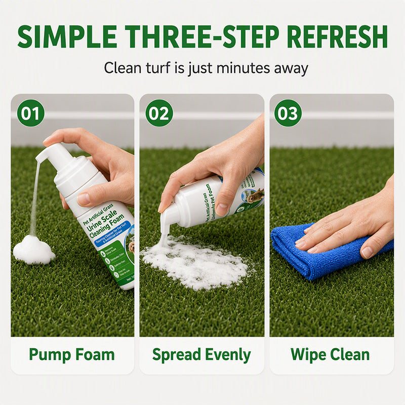 🥳2026 HOT SALE🥳Pet Artificial Grass Urine Scale Cleaning Foam