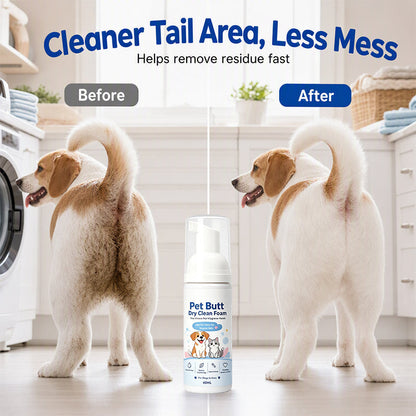 🐱2026 HOT SALE🐶No-Rinse Pet Butt Dry Clean Foam for Dogs & Cats🐾