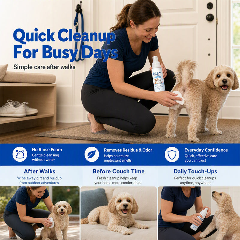 🐱2026 HOT SALE🐶No-Rinse Pet Butt Dry Clean Foam for Dogs & Cats🐾