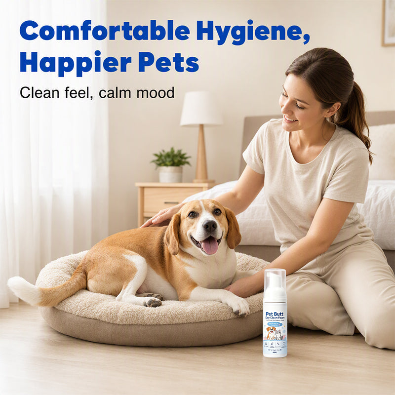 🐱2026 HOT SALE🐶No-Rinse Pet Butt Dry Clean Foam for Dogs & Cats🐾