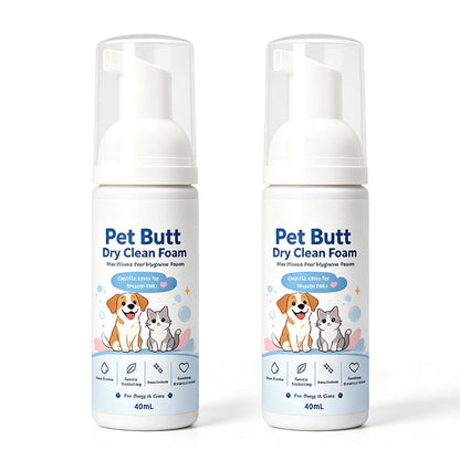 🐱2026 HOT SALE🐶No-Rinse Pet Butt Dry Clean Foam for Dogs & Cats🐾