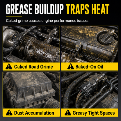 🔥Hot Sale - Car Engine Bay Cleaner & Degreaser