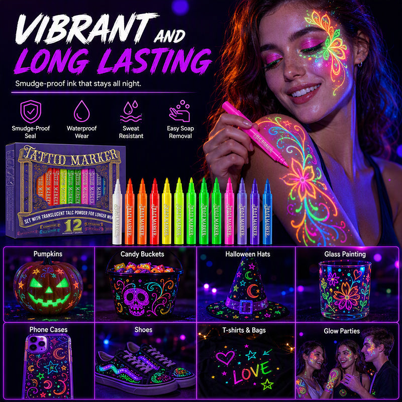 UV-Reactive Pens for Party Art – product image
